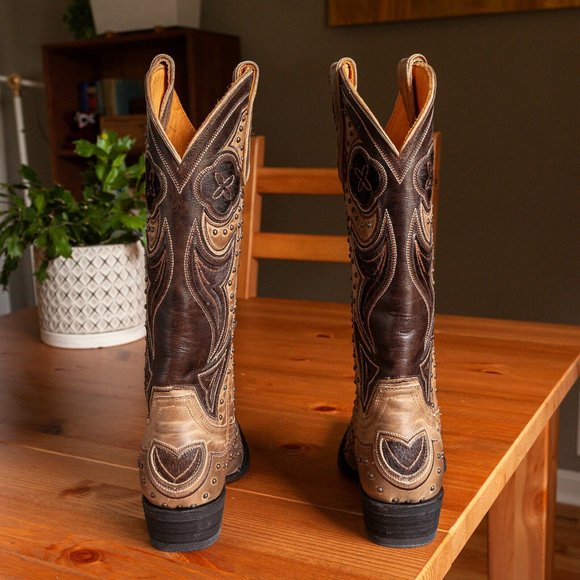 Old Gringo Granby Tan Brown Cowboy Boots, Size 5.5 B - Picture 7 of 9